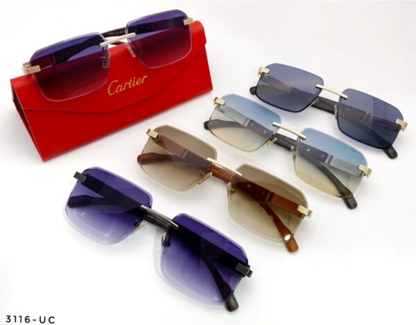 "Cartier Homme – Gafas Clásicas 3 Piezas para Hombre"