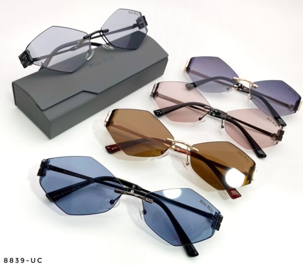 "Miu Shine – Gafas Pentagonales de Alta Moda"
